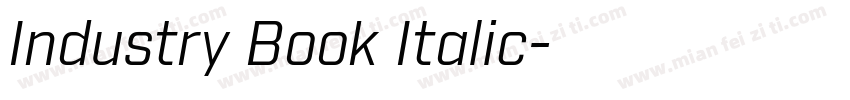 Industry Book Italic字体转换